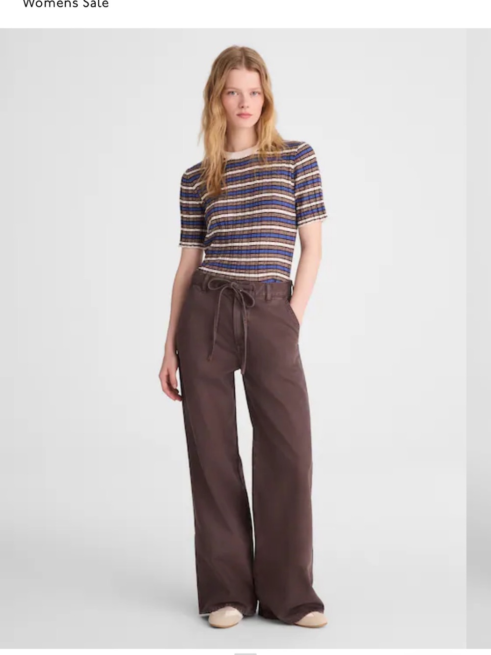 Madewell The Ultimate Brown Wide-Leg Pants